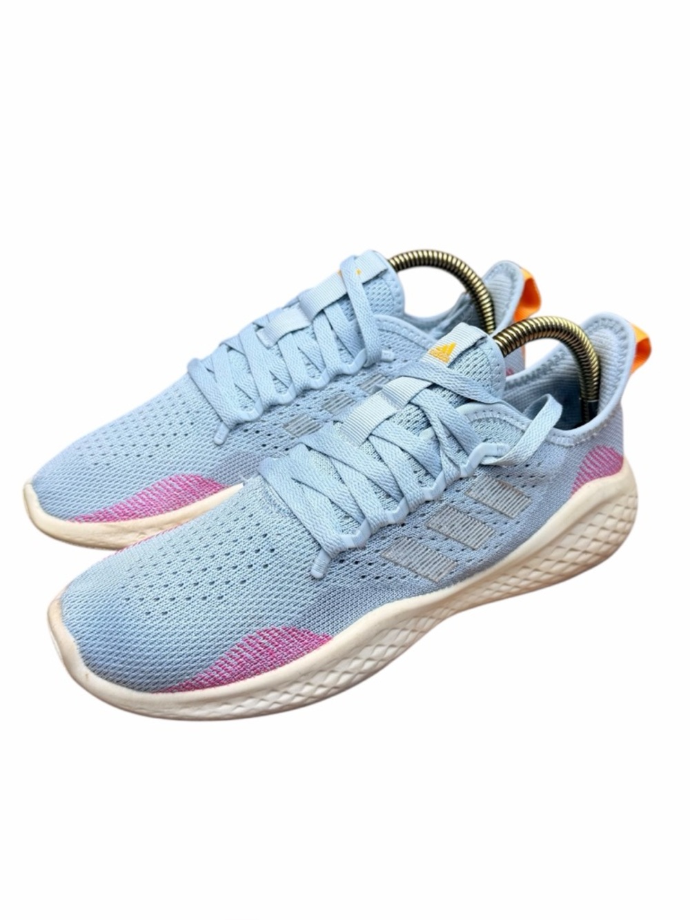 Adidas women Size 8.5 Ladies Fluid Flow  2.0 Bounce Gray Blue Running Shoes